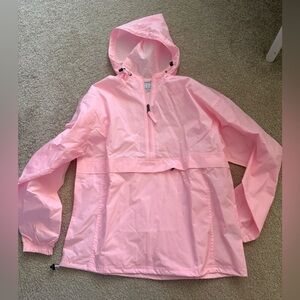 Champion pink athletic rain jacket / hoodie